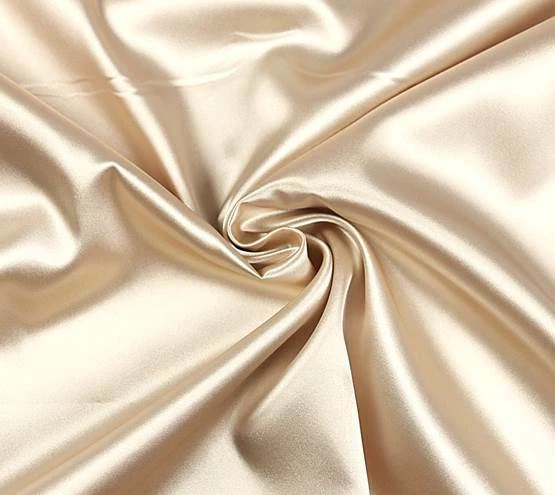 SATIN Deluxe Stoff Innenfutter Blusenstoff Wäsche glänzend CHAMPAGNER EUR 9,98/m