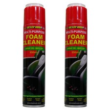 Silverhook Foam Cleaner Car Interior Multi-Purpose Spray Brush Valet 650ml x 2