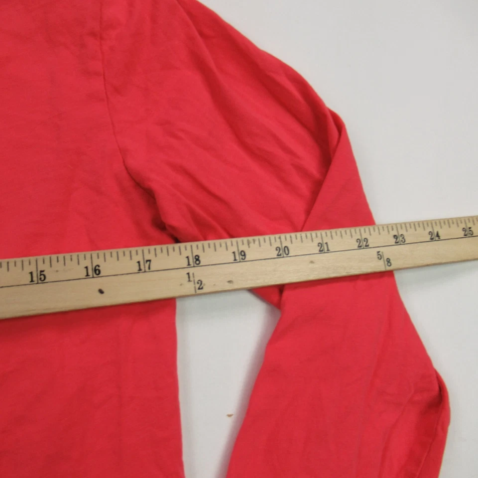 Camisa Vineyard Vines Niñas XS Naranja Manga Larga Bolsillo Cuello Redondo Ballena Foto 4 de 4