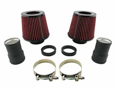 Performance Dual Cone Air Intake Adapter + Filters for 135i 335i 535i Z4 N54 3.0