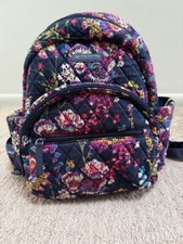 Vera Bradley Essential Compact Backpack in "Midnight Wildflowers"