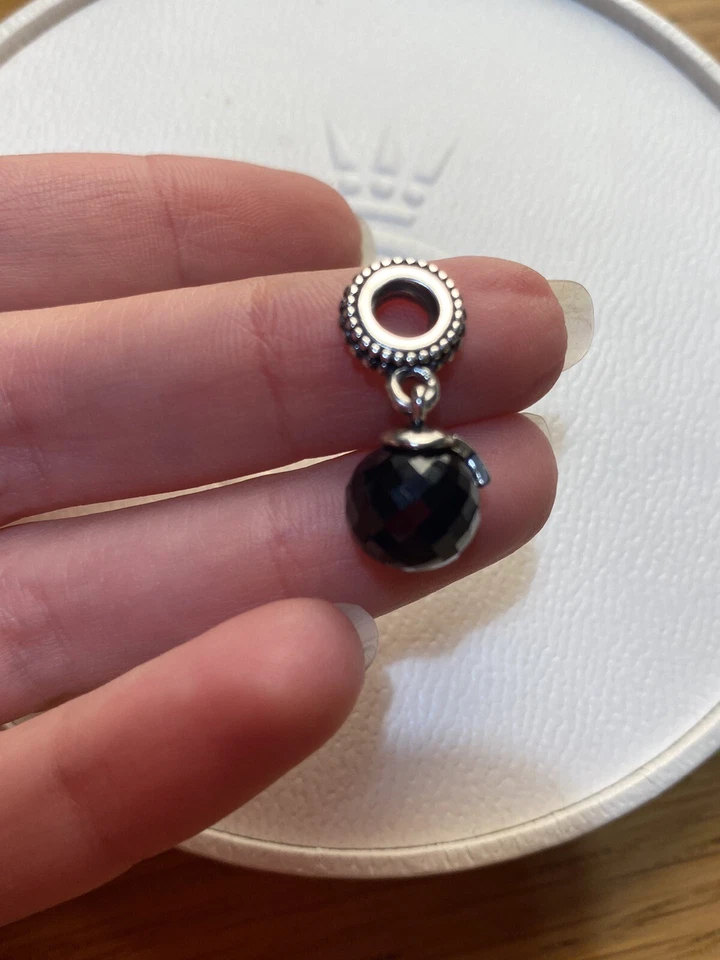 Pandora Pendente Luna E Stella Blu 791392NBC Moon And Star Dangle Blue Crystal - Immagine 3 di 4