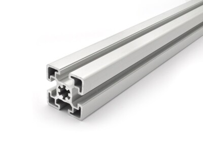 Aluminiumprofil 45x45 S B Typ Nut 10 schwer silber AluProfil (28,90 /m,min.1 )