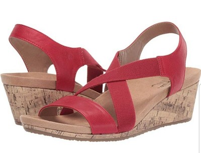 lifestride mexico women's wedge sandals