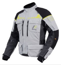 Giacca moto Rukka Ecuado-R grigio chiaro giallo taglia 54 Gore Tex Pro Shell giacca touring
