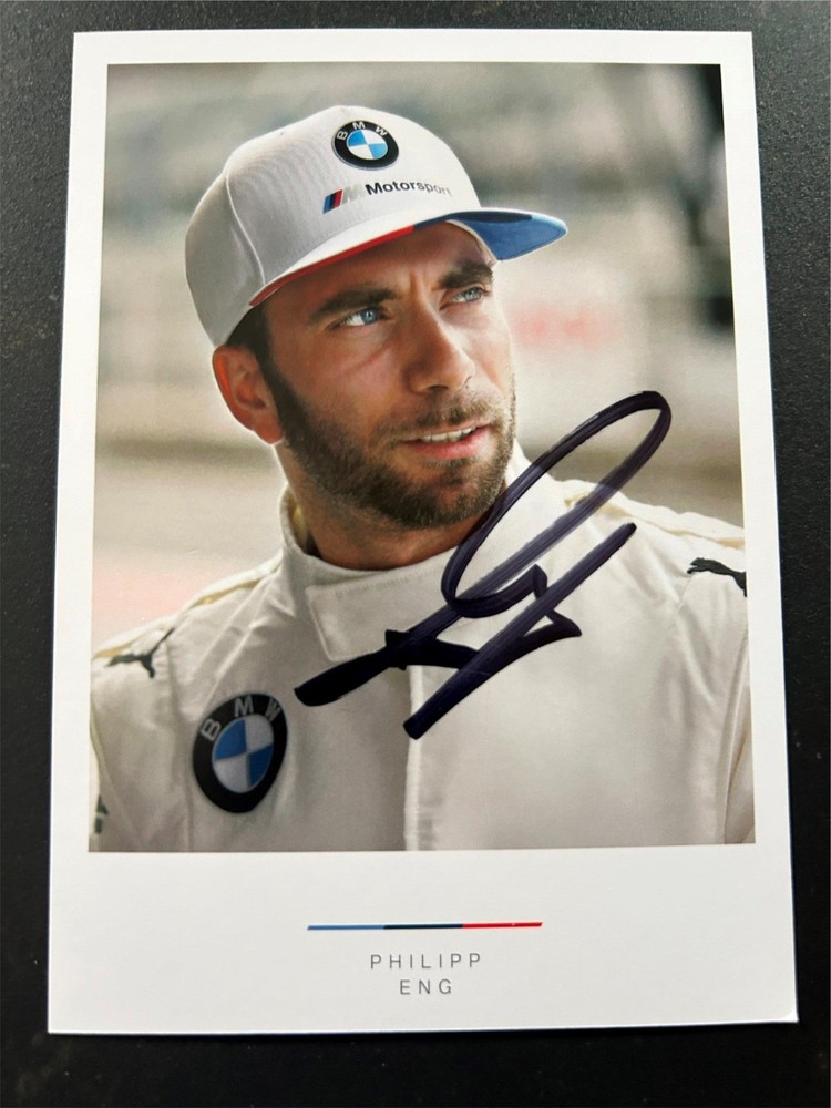 Philipp Eng Signed BMW Motorsport Works Le Mans Driver Team Card