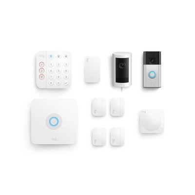 Ring Alarm 8-Piece Kit with Outdoor Cam Plus Plug-in and Ring Battery Doorbell