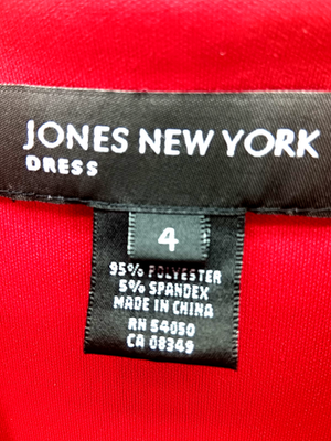 JONES NEW YORK Red Dress, Size 4, Front Pockets, Stretch, Looks great on!!! | eBay JONES NEW YORK Red Dress, Size 4, Front Pockets, Stretch, Looks great on!!! | eBay