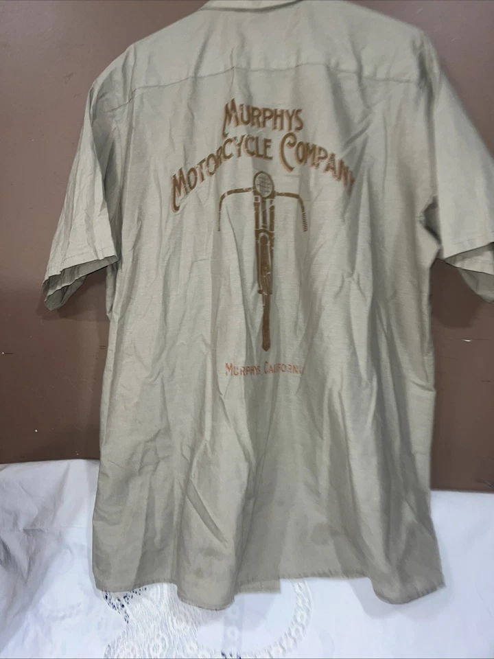 Murphy’s Motorcycle Company Button Up Shirt Work Wear Red Kap Size 2XL - Image 2 of 4