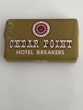 Vintage 1970 Cedar Point Amusement Park Hotel Breakers Travel Soap Sealed Bar OH