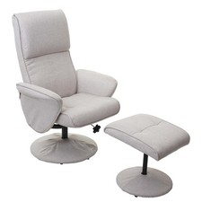 Relaxsessel Helsinki, Fernsehsessel Relaxliege TV-Sessel mit Hocker