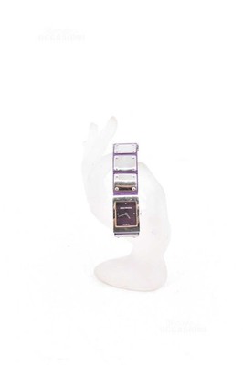 Armbanduhr Paco Rabanne Swiss Made Aus Stahl Armband Violett PA 7400M