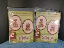 Vntg '75 Hummel Peasant Children 0232  0233 Paragon Needle Craft Stitchery Kit