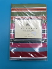Pottery Barn Belize Stripe EURO Pillow Sham Cover New Vintage Multicolor Summer