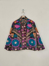 Outerwear Uzbek Handmade Velvet Suzani Jacket Boho Chic Coat Women's Wear Jacket