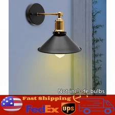 Vintage Wall Lamp Plug-In Industrial Wall Sconce Light Bedroom Lighting Fixture