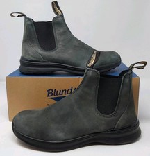 Blundstone 2143 Rustic Black Chelsea Boots Leather US 9 Men Slip On