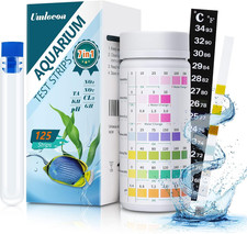 7 in 1 Aquarium Test Kit for Freshwater and Saltwater - 125 Aquarium Test Strips