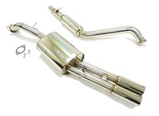 OBX Stainless Catback Exhaust 97-01 Audi A4 99-04 VW Jetta MK4 2L 1.8T Twin Tips