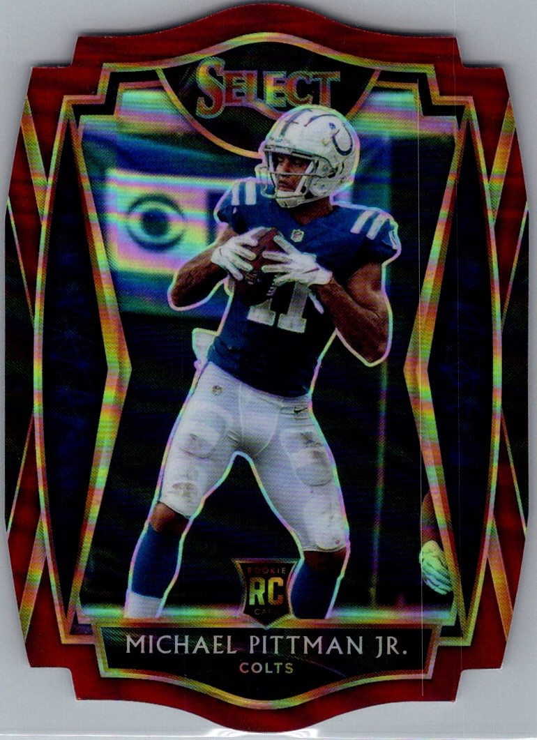 2020 Select Premier Level Michael Pittman Jr. #162 Maroon Prizm Die-Cut (RC)