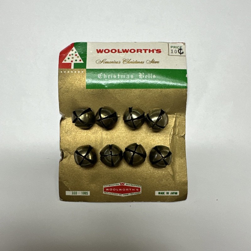 Woolworths Christmas Bells X68-1005 Made In Japan