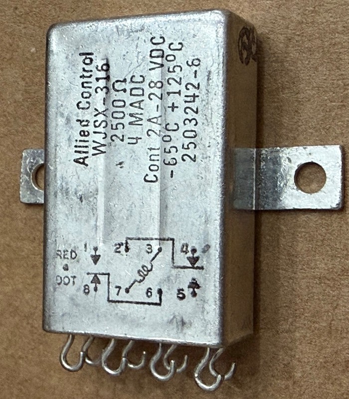 RELAY ALLIED CONTROL WJSX-316 2503242-6 , NEW