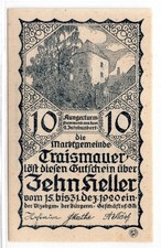 1920 Austria Traismauer Notgeld 10 Heller Note (1774)