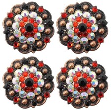 4 Conchos Rhinestone Horse Saddle Western Bridle Co183