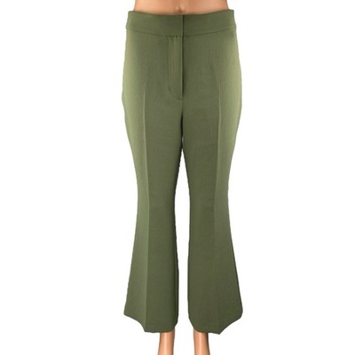 Aritzia Aritzia Wilfred Olive Green High Waisted Flared Bootcut Trousers Dress Pants 4 | Sz: 4 | Color: Green Aritzia Aritzia Wilfred Olive Green High Waisted Flared Bootcut Trousers Dress Pants 4 | Sz: 4 | Color: Green