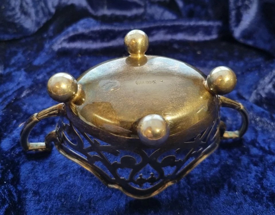 jugendstil filigrane schale 800 silber - Bild 4 von 4