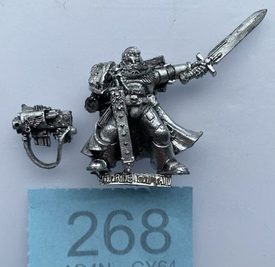 40k 3rd Ed First Born Space Marine Commander, Citadel 1103, Metal OOP