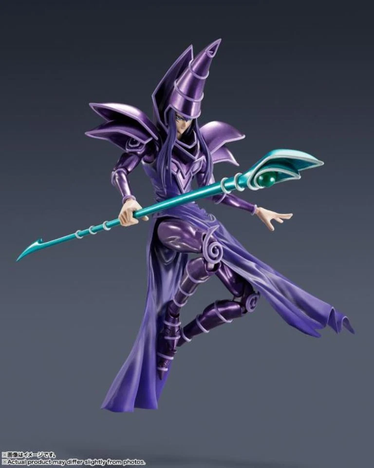 Yu-Gi-Oh! Duel Monsters S.H.MonsterArts Dark Magician Action Figure - Image 2 of 4