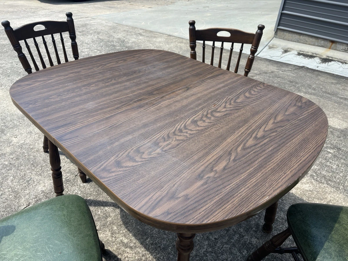 Oak Post - 1950 Time Period Manufactured Antique Dining Sets for