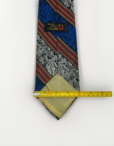 VTG Fashioned Elegance By Fox Hill Men’s Neck Tie Novelty Tie Gladiator Chariot - Picture 4 of 6