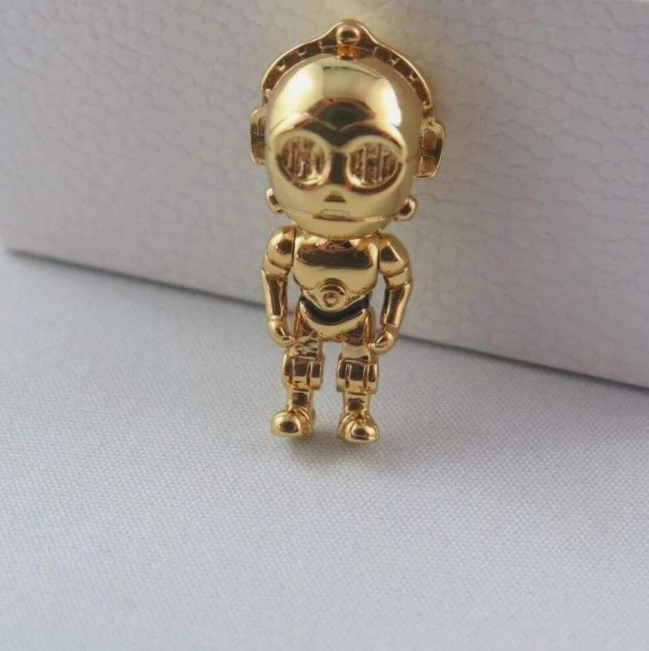 Pandora x Star Wars C-3PO Charm-Anhänger 14K Gold Original - Bild 3 von 4