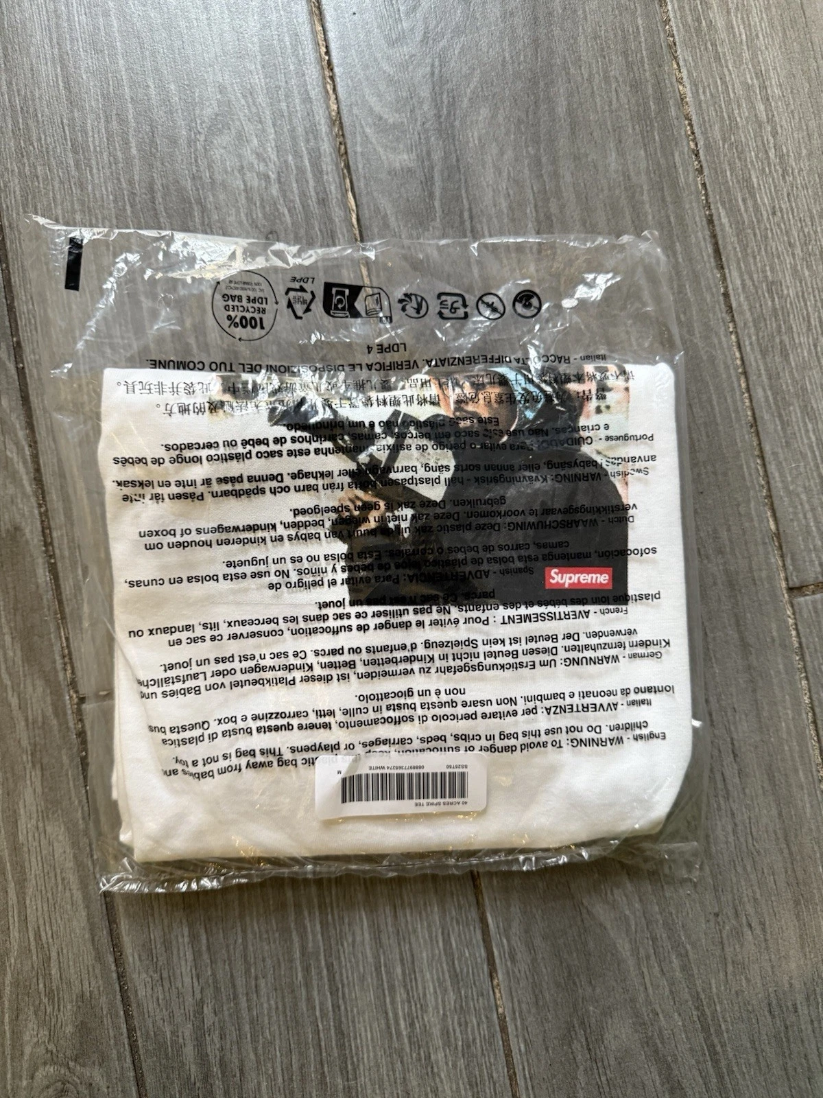 Tee shirt Supreme /40 acres Spike   Blanc   Medium