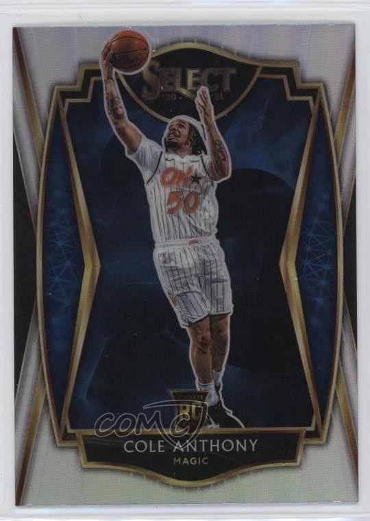 2020-21 Panini Select Premier Level Silver Prizm Cole Anthony #177 07jg