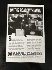 1988 Anvil Cases Styx Dennis Deyoung Original Ad Print  Advertisement Music