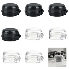 Stove Knob Safety Covers, 8 Pack Black and White, Durable Plastic Stove Knob ...