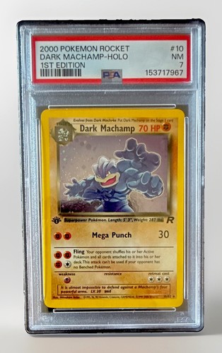 Dark Machamp (1st Edition) graded PSA 7 for sale on eBay