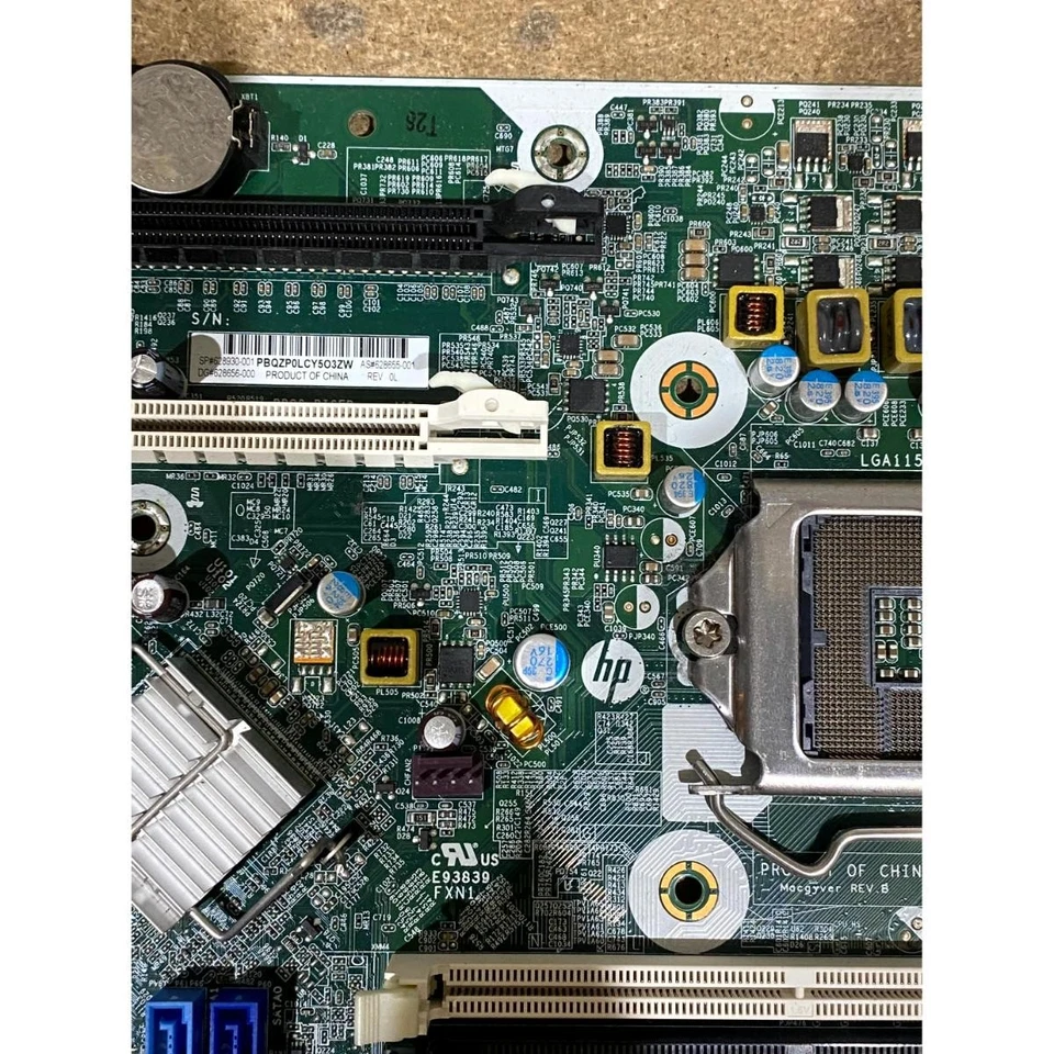 HP 628655-001 628930-001 PC Motherboard 4 Memory Slots LGA 1155 for RP5800 POS - Image 4 of 4