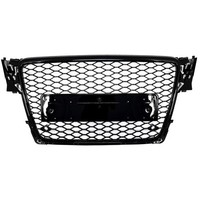 Frontgrill Ohne Emblem FüR Audi A4 B8 08-11 RS4 Look GläNzend Schwarz