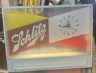 Vintage 1955 Schlitz Milwaukee Beer Bar Light Up Metal Clock Counter Sign