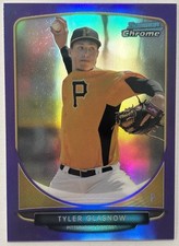 2013 Bowman Chrome Mini Pittsburgh Pirates Tyler Glasnow Purple Rookie #1/5 RARE