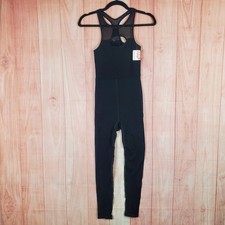 Free People Movement Womens Jumpsuit XS / S Black Back Keyhole Active