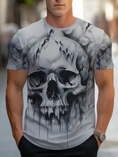 Gothic Skull Graphic 3D All Over Print T-shirt
