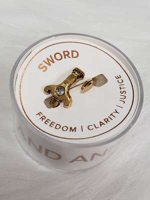 NEW Alex and Ani 925 and 14kt gold plated Adjustable Sword ring wrap.