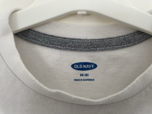 Old Navy Kids Boys Beach Sleep Repeat Cotton Blend Crewneck T-Shirt White XS 5 - Picture 2 of 6