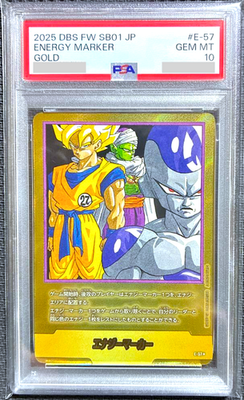 PSA 10 Dragon Ball Fusion World E-57 Energy Marker Gold Japanese