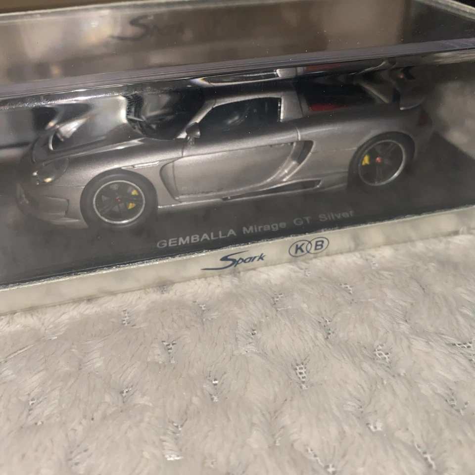 SPARK GEMBALLA MIRAGE GT - SILVER SCALE 1:43 KBS032 Mint New - Image 2 of 4